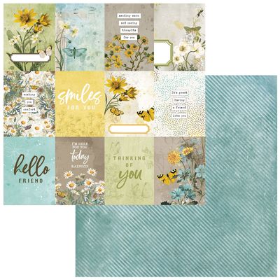 49 and Market - Krafty Garden - 12&quot;x12&quot; Double-sided Paper - Journal Cards