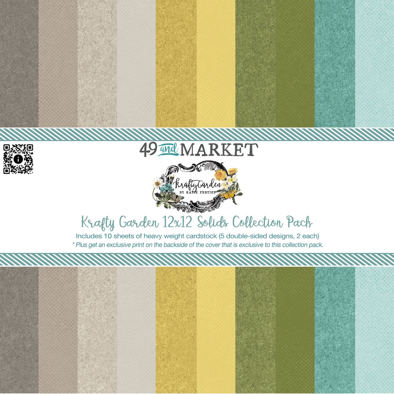 49 and Market - Krafty Garden - 12&quot;x12&quot; Solids Collection Pack