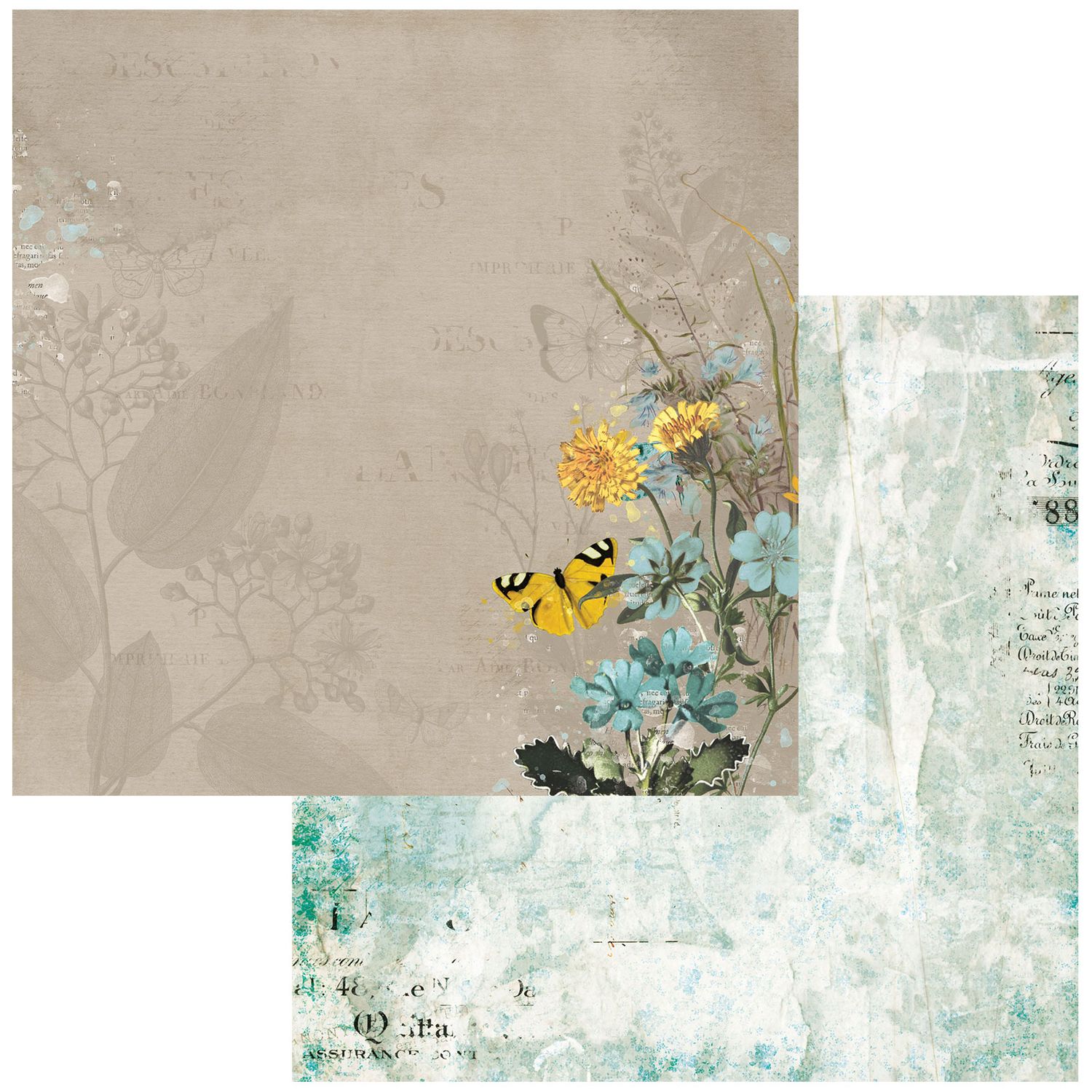 49 and Market - Krafty Garden - 12&quot;x12&quot; Double-sided Paper - Swallowtail Spectacle #6