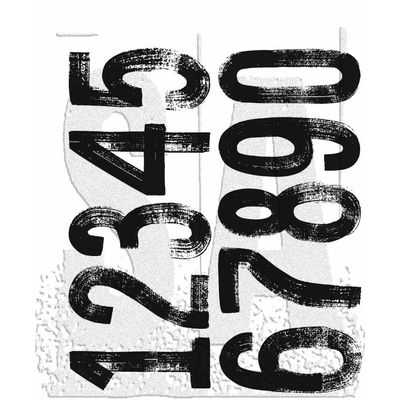 Stampers Anonymous - Tim Holtz - Cling Mount Stamps - Paint by Number