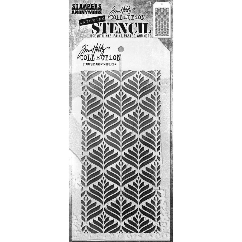 Stampers Anonymous - Tim Holtz - Layered Stencil - Deco Leaf