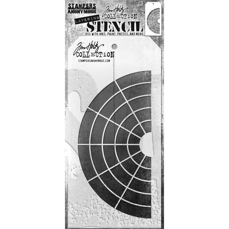 Stampers Anonymous - Tim Holtz - Layered Stencil - Wheel