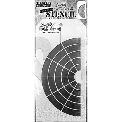 Stampers Anonymous - Tim Holtz - Layered Stencil - Wheel