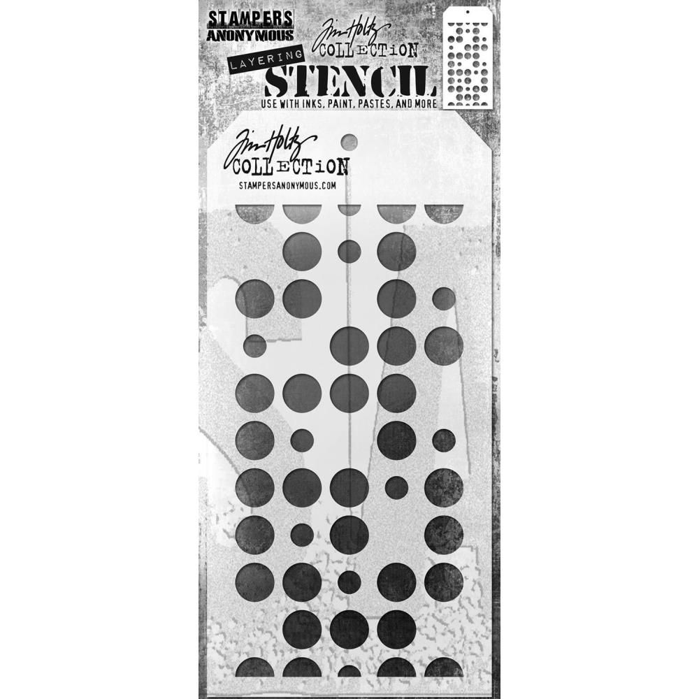 Stampers Anonymous - Tim Holtz - Layered Stencil - Spots