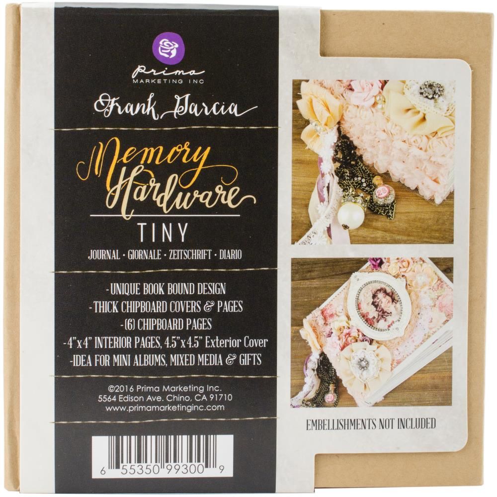 Prima Marketing - Memory Hardware - Tiny Journal - 4.5&quot;x4.5&quot;