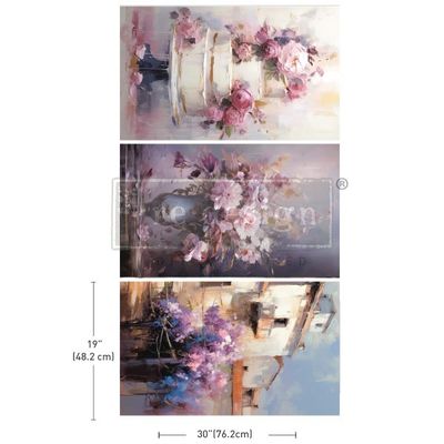 Prima Marketing - Decoupage Tissue - 3pk - Lilac Lush Celebration