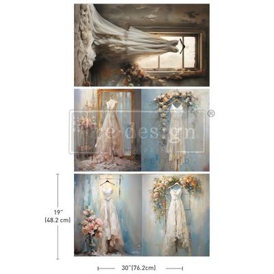 Prima Marketing - Decoupage Tissue - 3pk - Whispers of White