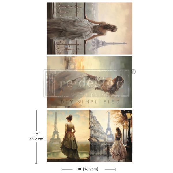 Prima Marketing - Decoupage Tissue - 3pk - Bridal Bliss