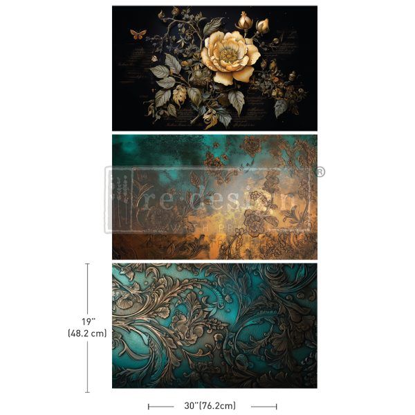 Prima Marketing - Decoupage Tissue - 3pk - Petals Adorned