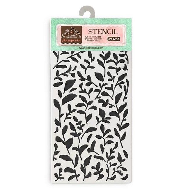 Stamperia - Secret Diary - 12x25cm Stencil - Leaves Pattern