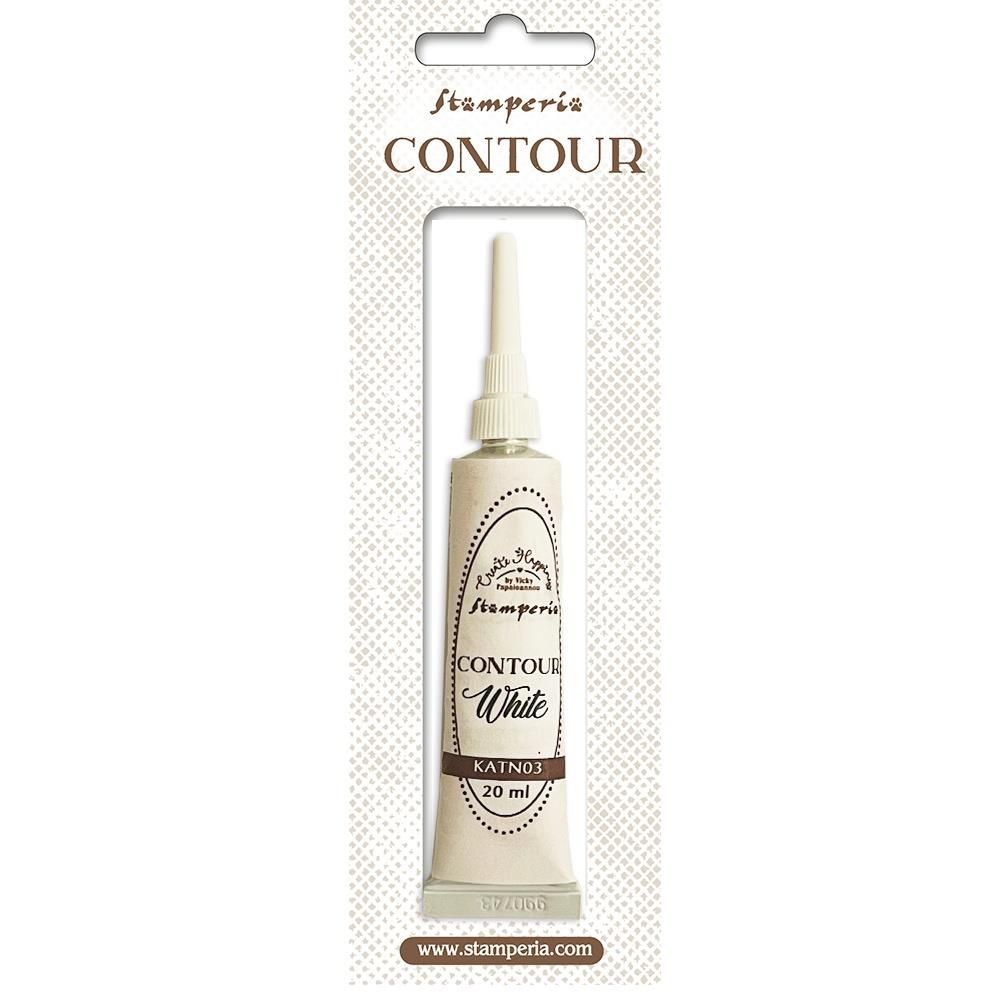 Stamperia - Create Happiness - Contour Liner - White