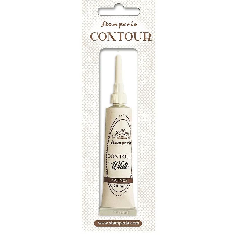 Stamperia - Create Happiness - Contour Liner - White