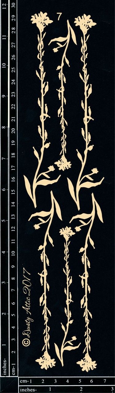 Dusty Attic - Chipboard - Wildflowers #7