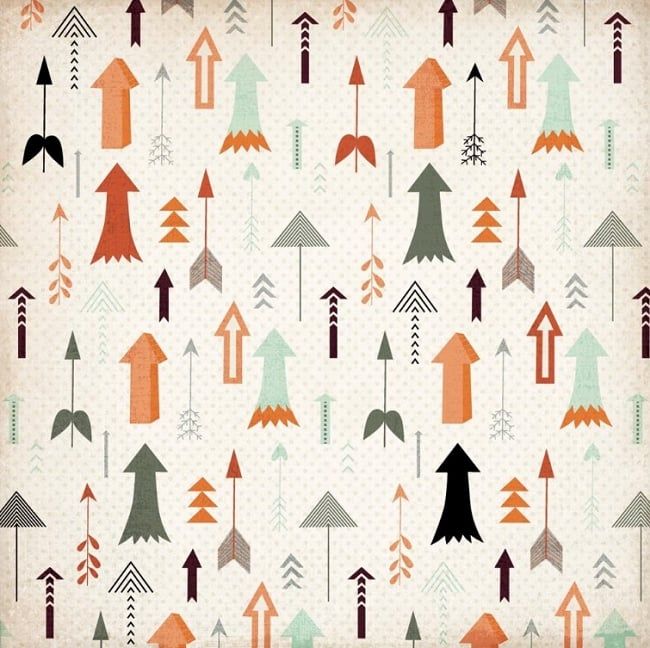 Kaisercraft - Mister Fox - 12&quot;x12&quot; single-sided Paper - Arrows