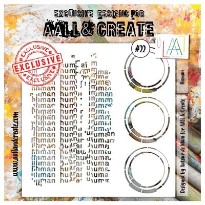 AALL &amp; Create - 6&quot;x6&quot; Stencils - Human - #22