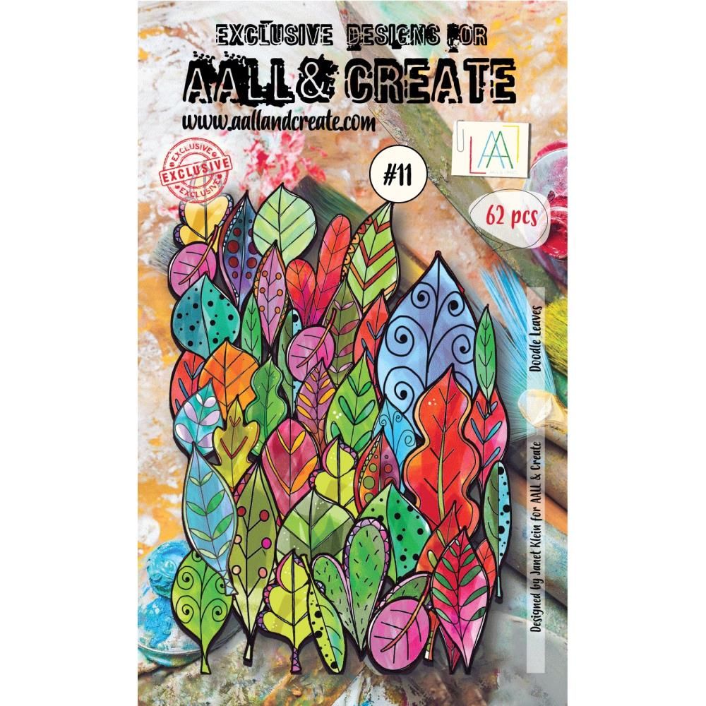 AALL &amp; Create - Ephemera - Doodle Leaves - Colour - #11
