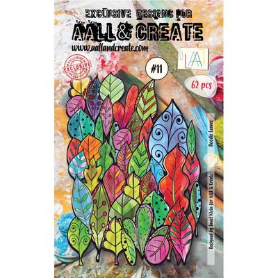 AALL &amp; Create - Ephemera - Doodle Leaves - Colour - #11