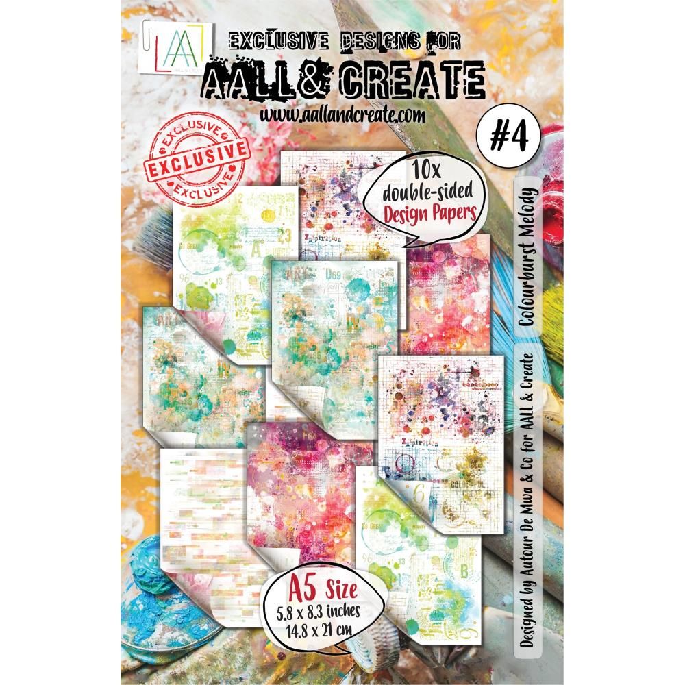 AALL &amp; Create - A5 Double-sided Cardstock - Colourburst Melody