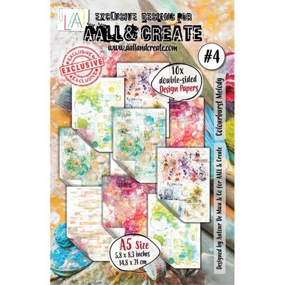 AALL &amp; Create - A5 Double-sided Cardstock - Colourburst Melody
