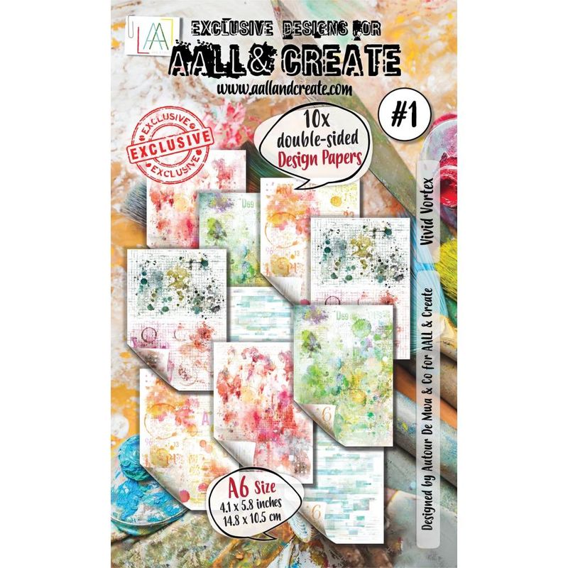 AALL &amp; Create - A6 Double-sided Cardstock -Vivid Vortex