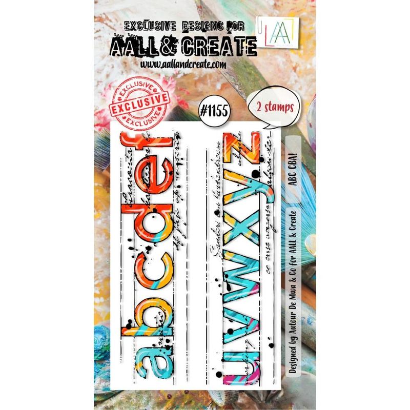 AALL &amp; Create - A8 Clear Stamp Set - ABC CBA