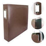 Couture Creations - 12&quot;x12&quot; Classic Superior Faux Leather Album - Brown