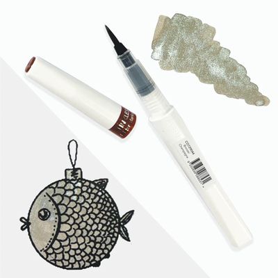 Couture Creations - Winkles Glitter Markers - Bronze/Champagne