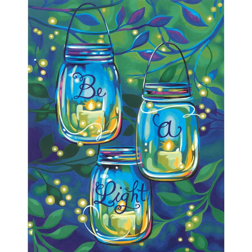 Paintworks - Paint by Number - 11&quot;x14&quot;- Be a Light