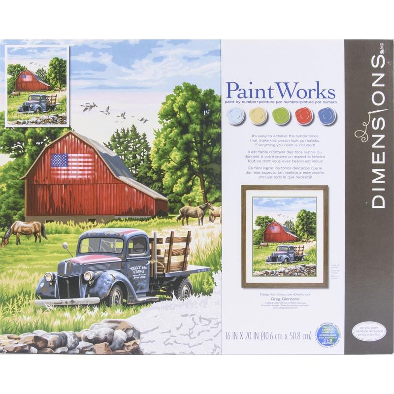 Paintworks - Paint by Number - 16&quot;x20&quot; - Summer Farm