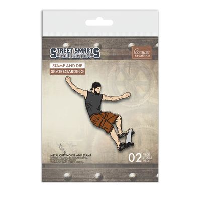 Couture Creations - Street Smart Collection - Stamp and Die - Skateboarding