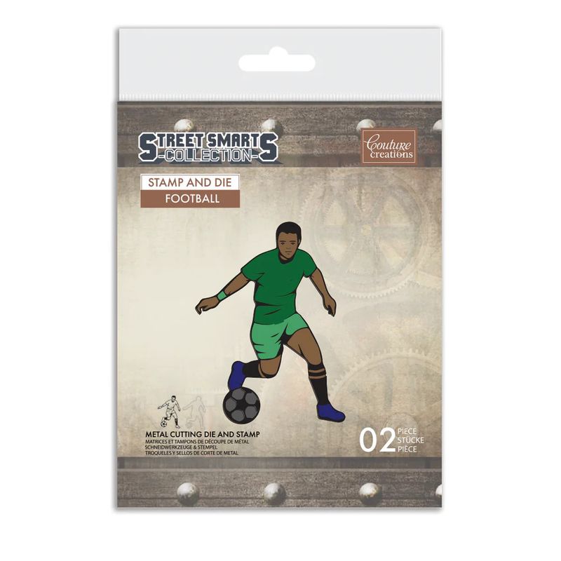 Couture Creations - Street Smart Collection - Stamp and Die - Football
