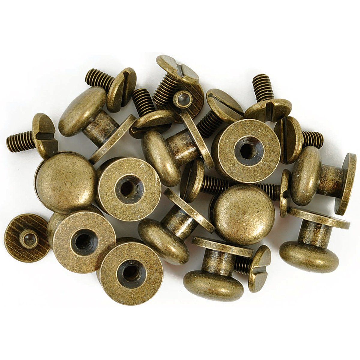Kaisercraft - Metal Drawer Knobs - Brass - 12 pce