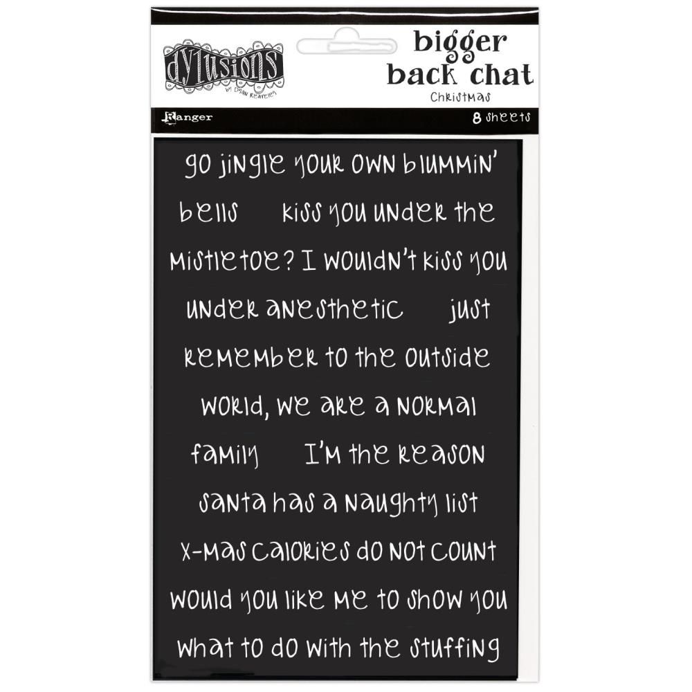 Dyan Reaveley&#39;s Dylusions - Bigger Back Chat Stickers