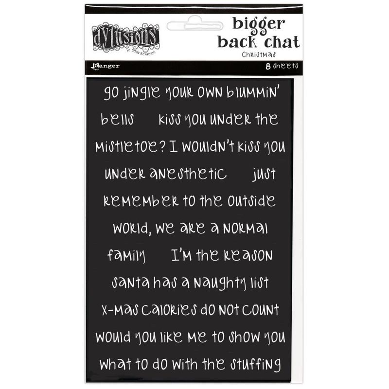 Dyan Reaveley&#39;s Dylusions - Bigger Back Chat Stickers
