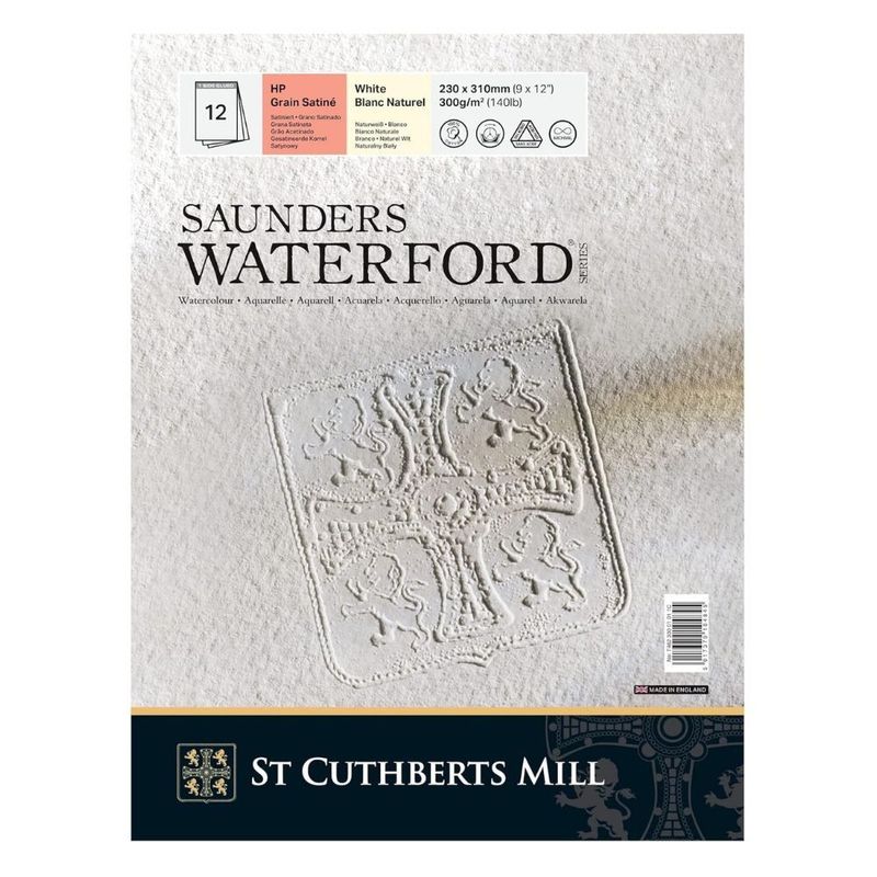 Saunders Waterford - Watercolour Paper Pad - 100% Cotton - 230-310mm - Hot Pressed