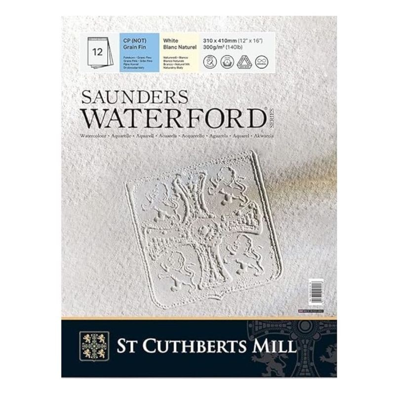 Saunders Waterford - Watercolour Paper Pad - 100% Cotton - 310x410mm - Cold Pressed