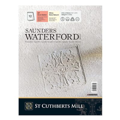 Saunders Waterford - Watercolour Paper Pad - 100% Cotton - 310x410mm - Hot Pressed