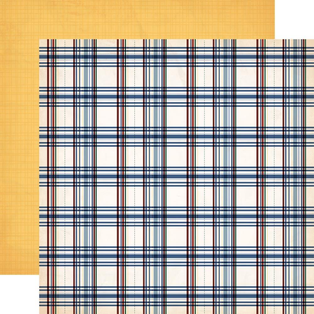 Carta Bella - Gone Fishing - 12&quot;x12&quot; Double-sided Paper - Cast Away Plaid