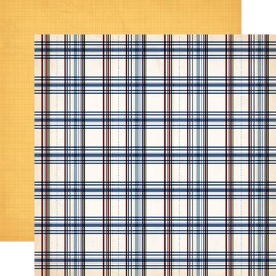 Carta Bella - Gone Fishing - 12&quot;x12&quot; Double-sided Paper - Cast Away Plaid