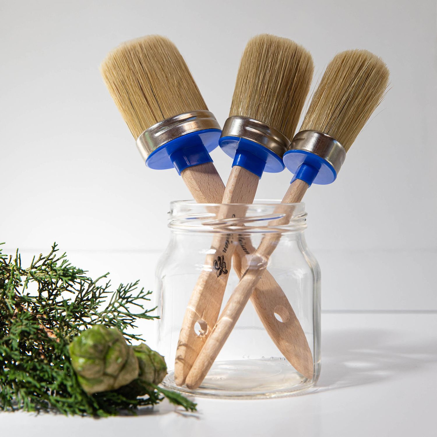 Artisan Paint Company - Natural Bristle Brushes - 3 different sizes, Natural Bristle Brush: Size 10 - Small
