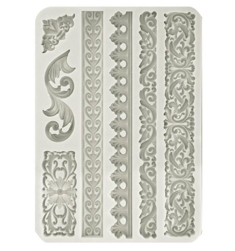 Stamperia - Wonderland - A5 Silicone Mould - Greek Borders