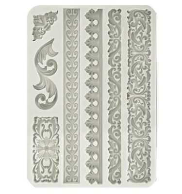 Stamperia - Wonderland - A5 Silicone Mould - Greek Borders