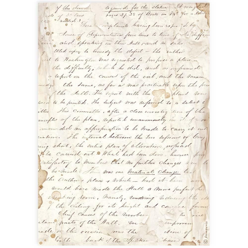 Stamperia - Wonderland - A4 Rice Paper - Handmade Letter