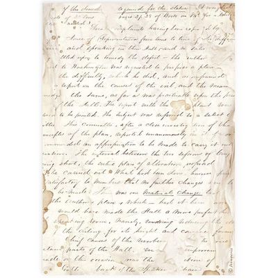 Stamperia - Wonderland - A4 Rice Paper - Handmade Letter