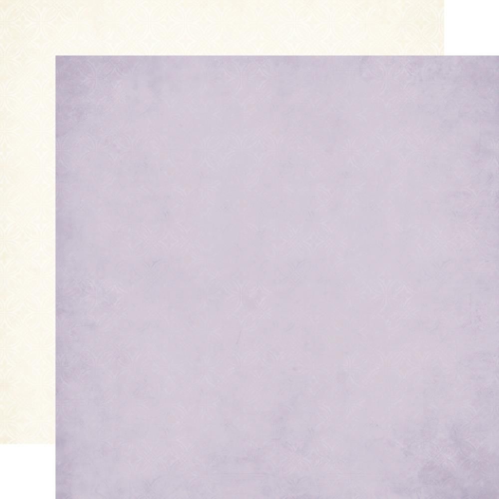 Simple Stories - Meadow Flowers - 12&quot;x12&quot; Double-sided Paper - Violet