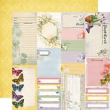 Simple Stories - Meadow Flowers - 12&quot;x12&quot; Double-sided Paper - Journal Elements