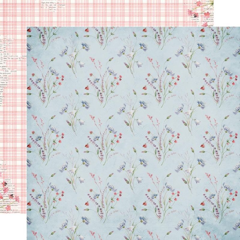 Simple Stories - Meadow Flowers - 12&quot;x12&quot; Double-sided Paper - Filled with Wonder