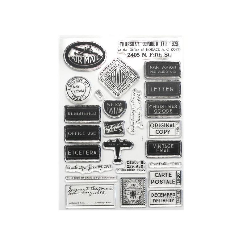 Elizabeth Craft Designs - Clear Stamps - Correspondence From The Past 2