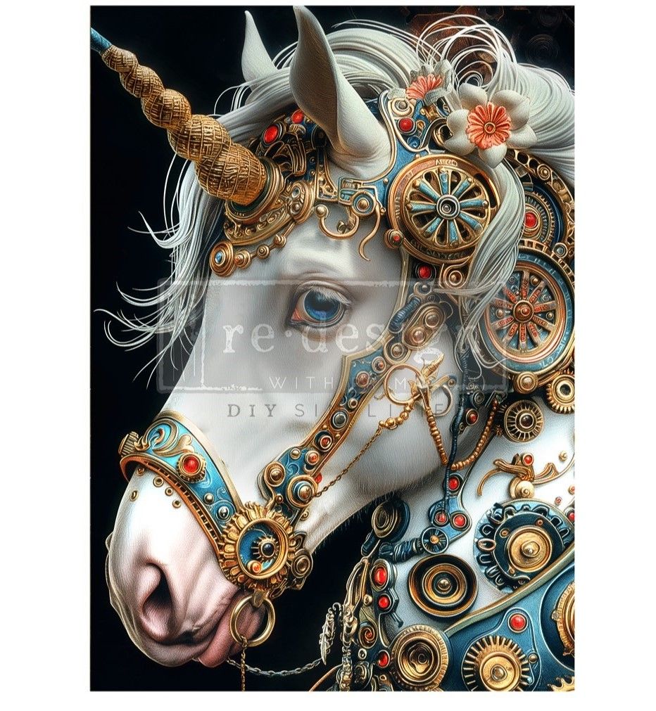 Prima Marketing -  A1 Decoupage Fiber Paper - Technicorn