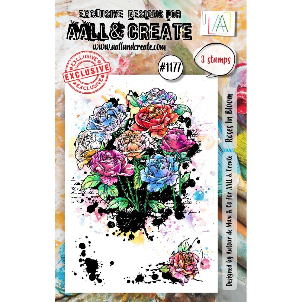 AALL &amp; Create - Clear Stamp Set - Roses in Bloom - #1177